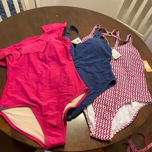 Bundle of 3 NWT Target Kona Sol and Shade & Shore one piece swimsuits